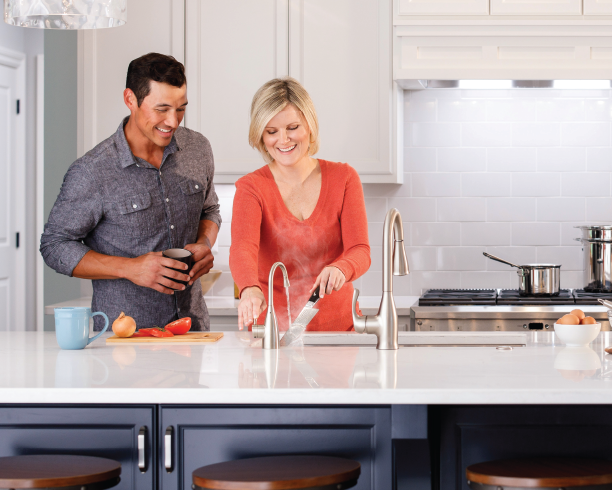 Couple enjoying Instant Hot Water