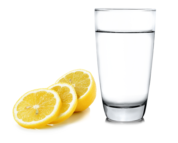Cool Glass of water, with lemon wheels