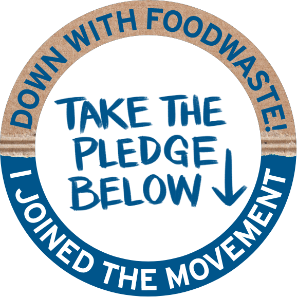 Take The Pledge Below, Down with Food Waste! I joined the movement
