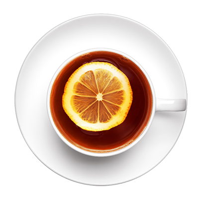 Tea with orange slice